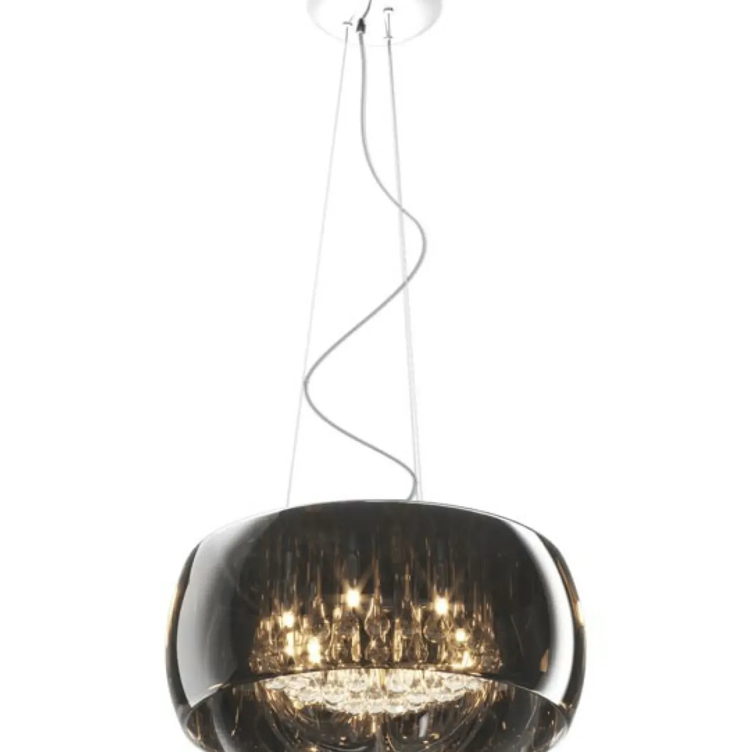 Shop Żyrandol z szeroki kloszem P0076-06X-F4FZ CRYSTAL| Kaja Oświetlenie Żyrandole Nowoczesne