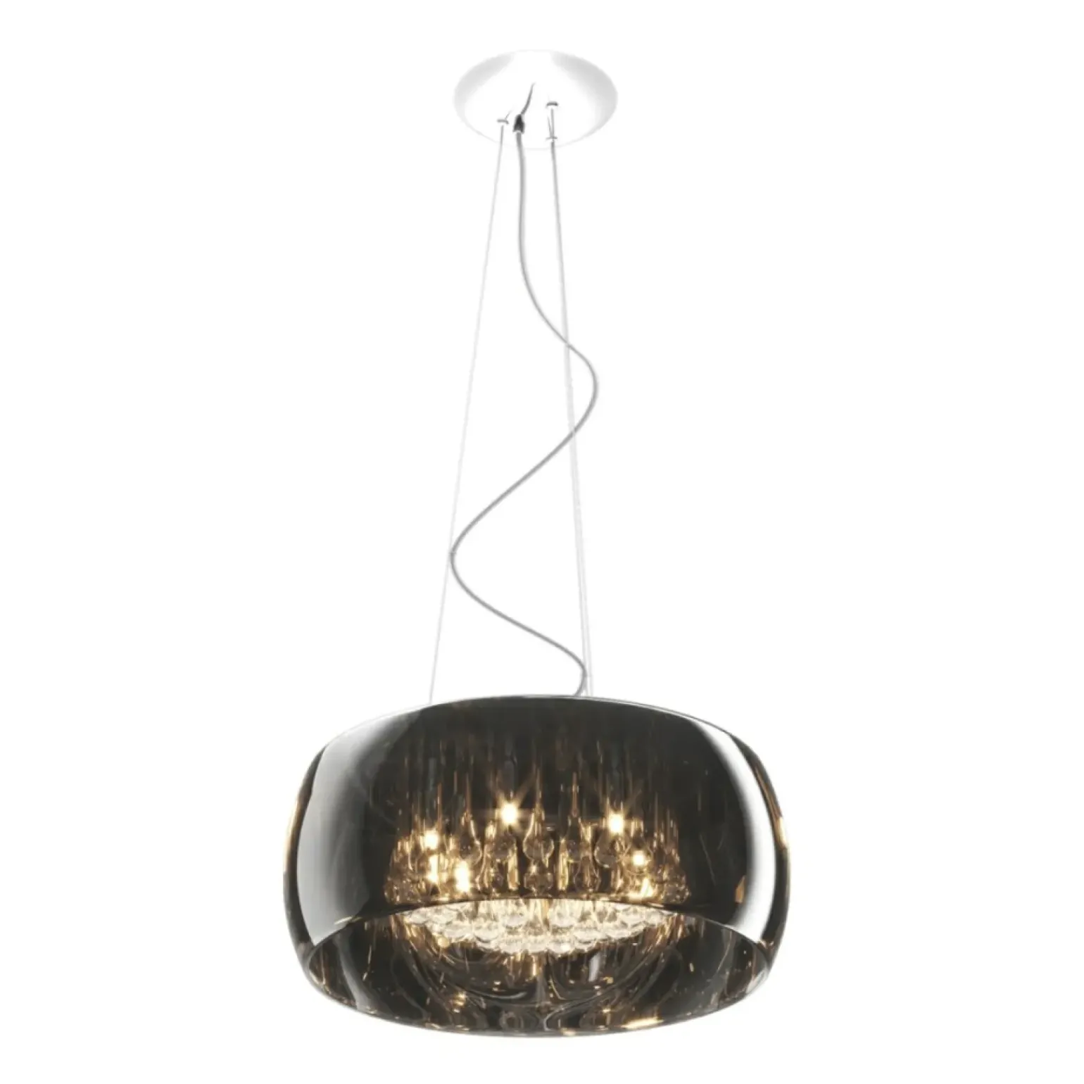 Shop Żyrandol z szeroki kloszem P0076-06X-F4FZ CRYSTAL| Kaja Oświetlenie Żyrandole Nowoczesne