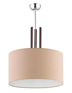 Sklep Kaja Żyrandol z szerokim, beżowym abażurem JUP 1268 BOSTON | Kaja