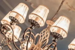 Sklep Kaja Żyrandol z wiszącymi kryształkami ARM247-10-G GRACE | Kaja Oświetlenie