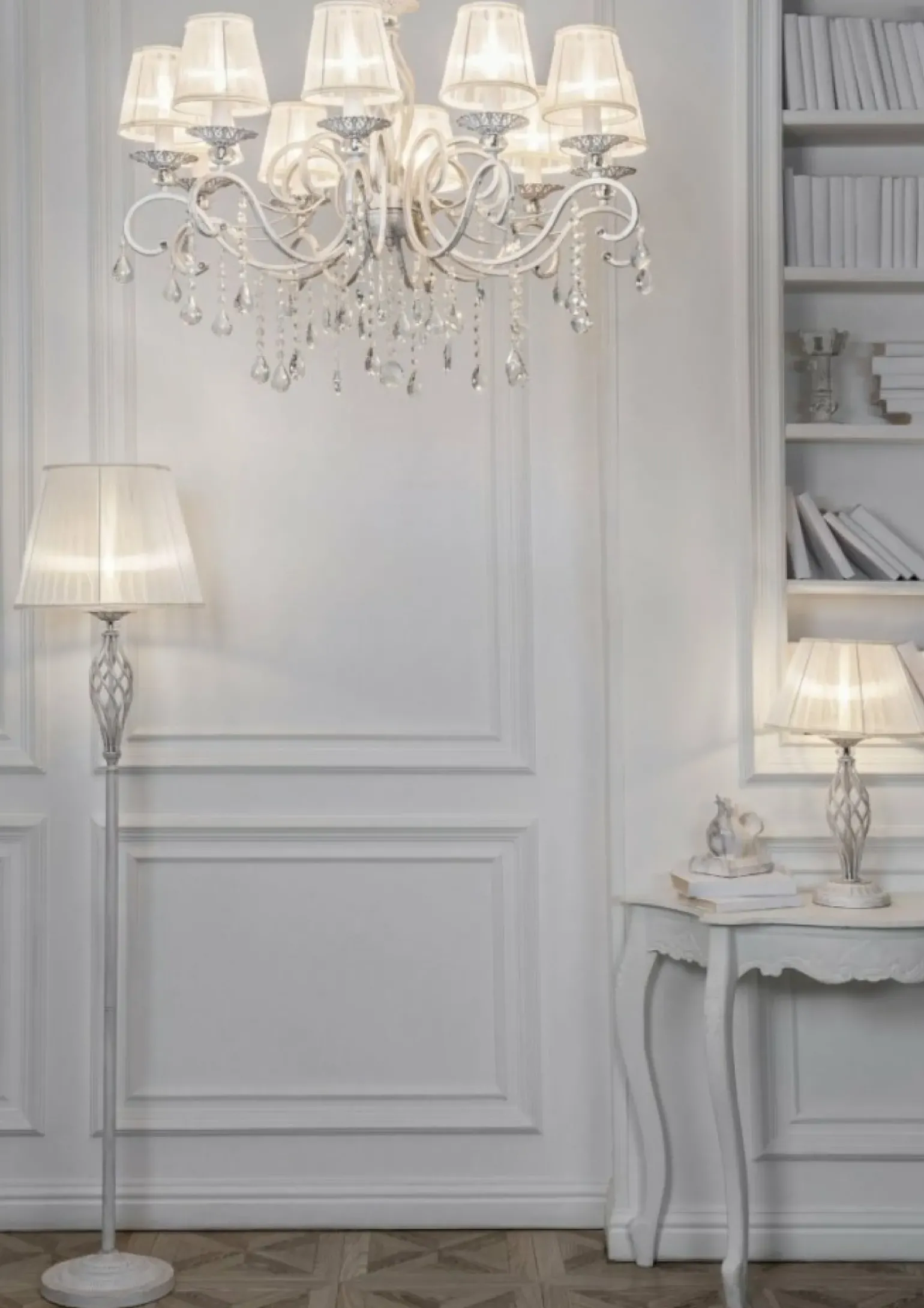 Sklep Kaja Żyrandol z wiszącymi kryształkami ARM247-10-G GRACE | Kaja Oświetlenie