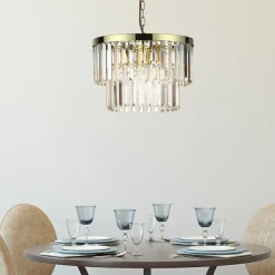 Hot Żyrandol z wiszącymi kryształami LP-2910/5P AGD VETRO | Kaja Żyrandole Nowoczesne