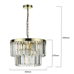 Hot Żyrandol z wiszącymi kryształami LP-2910/5P AGD VETRO | Kaja Żyrandole Nowoczesne