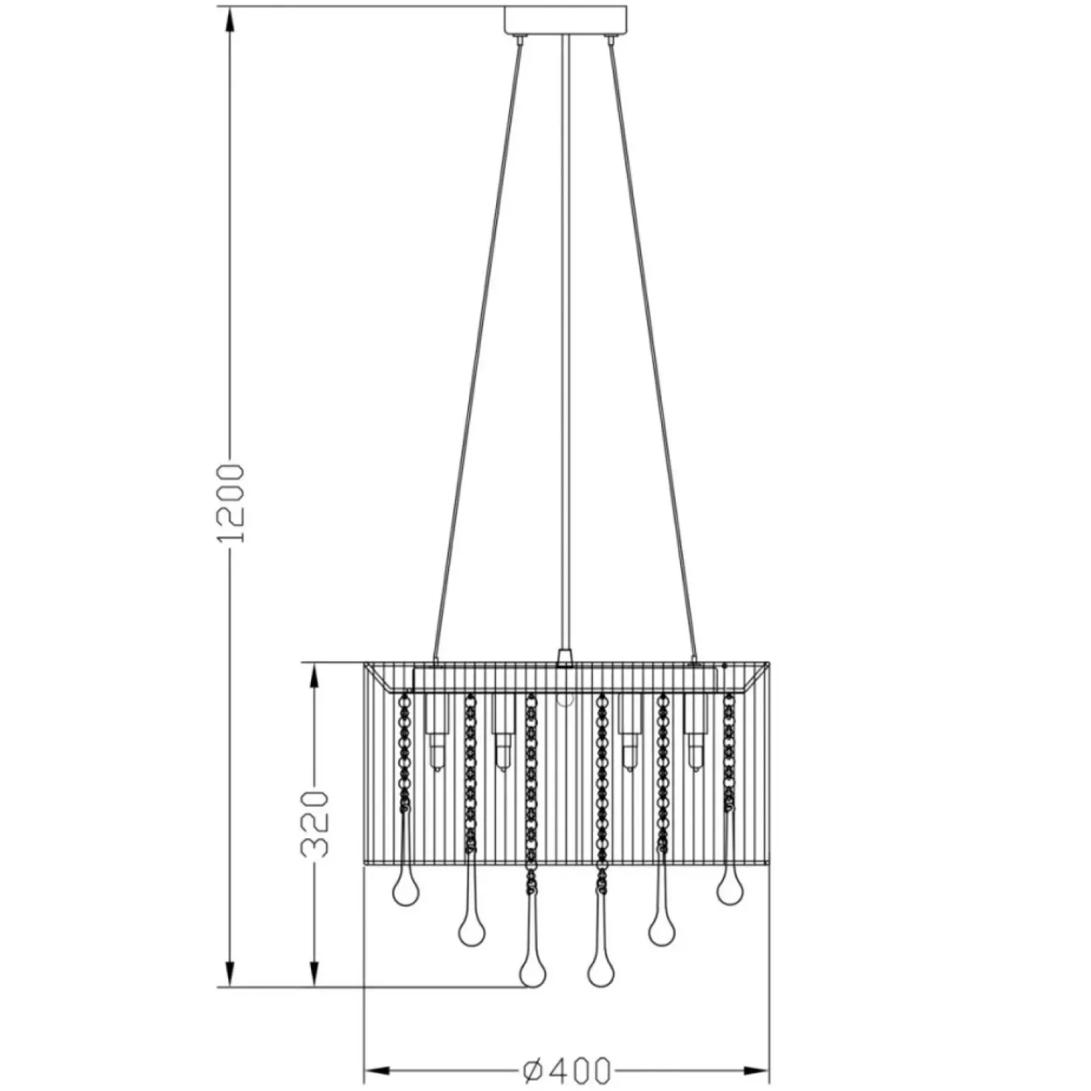 Flash Sale Żyrandol z wiszącymi kryształkami RLD92174-8A VERONA | Kaja Żyrandole Nowoczesne