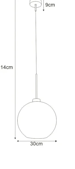 Clearance Żyrandol zwis z okrągłym kloszem K-4855 LAMBERT | Kaja Oświetlenie Żyrandole Nowoczesne