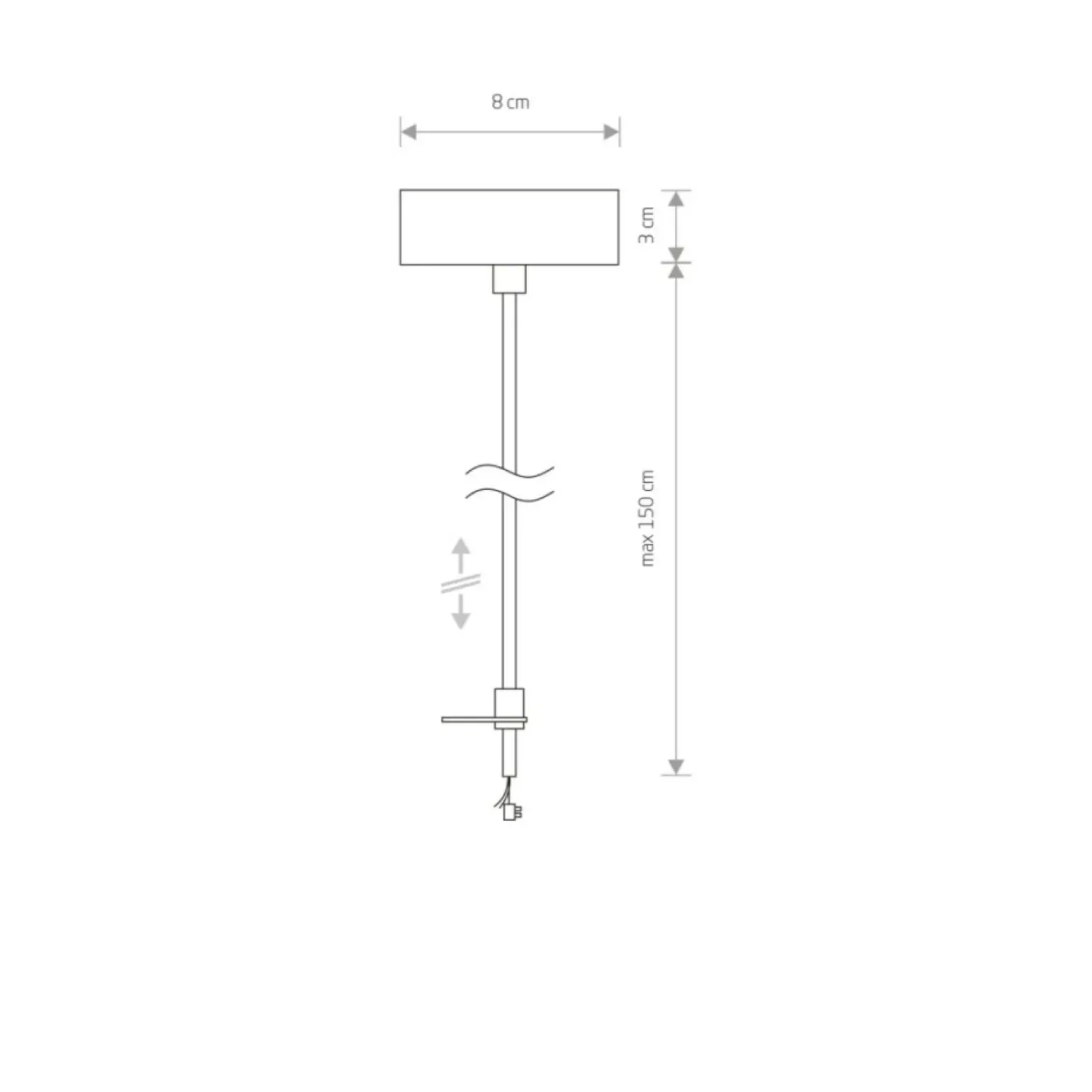 Sklep Kaja Zasilenie, zawiesie linkowe do szyny 1-fazowej 9238 | Kaja Oświetlenie