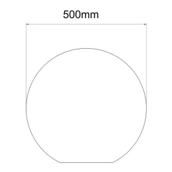 Sklep Kaja Zewnętrzna kula świecąca ⌀50cm LP-JH-1095-500 GAJA | Kaja Oświetlenie