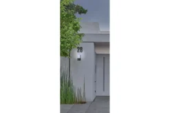 Sklep Kaja Zewnętrzna lampa ścienna elewacyjna szara AZ4347 ARIDA | Kaja