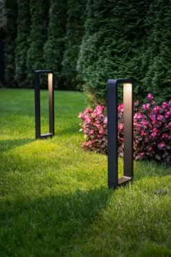 Sklep Kaja Zewnętrzna lampa stojąca z wbudowanym LED-em 9118 | Kaja Oświetlenie