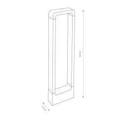 Sklep Kaja Zewnętrzna lampa stojąca z wbudowanym LED-em 9118 | Kaja Oświetlenie