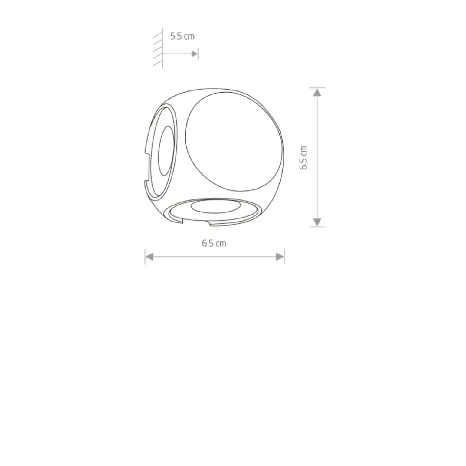 Sklep Kaja Zewnętrzny, kinkiet z czterema ledami 9115 | Kaja Oświetlenie