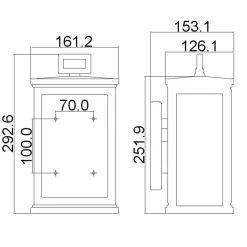 Sklep Kaja Zewnętrzny kinkiet elewacyjny FE-ROSCOE-S z serii ROSCOE
