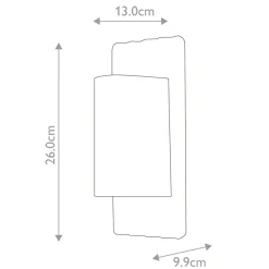 Sklep Kaja Zewnętrzny kinkiet na dwie żarówki GU10 DALI z serii DALI