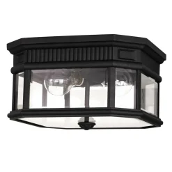 Sklep Kaja Zewnętrzny, szklany plafon FE-COTSLN-F-BK z serii COTSWOLD LANE