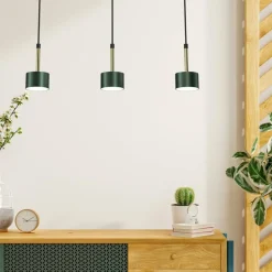 Clearance Zielona lampa ze złotymi elementami MLP7767 z serii ARENA | Kaja Oświetlenie Żyrandole Nowoczesne