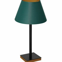 Sklep Kaja Zielona lampka nocna, ze złotym wnętrzem LX 3762 z serii TABLE LAMPS