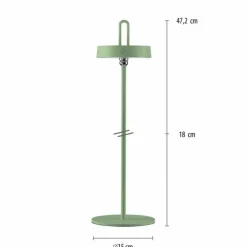 Sklep Kaja Zielona lampka stołowa na taras i do biura ZM 19310-43 AMAG | Kaja