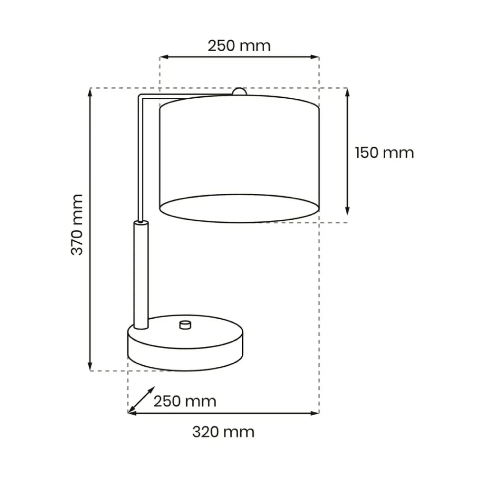 Sklep Kaja Zielona lampka stołowa z abażurem, do biura MLP7880 z serii VERDE | Kaja Oświetl