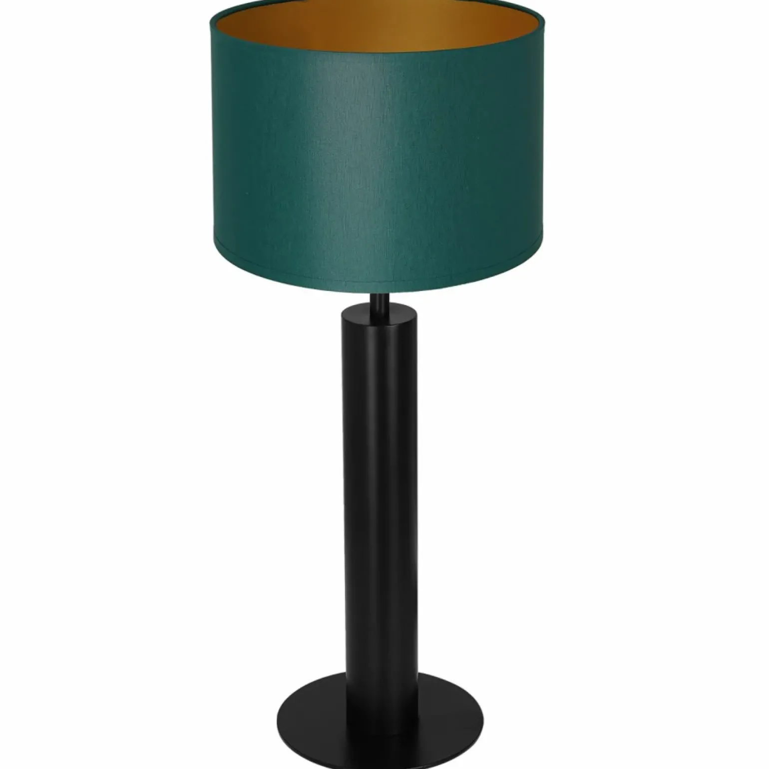 Sklep Kaja Zielono-złota lampa nocna, czarna podstawa LX 3666 z serii TABLE LAMPS