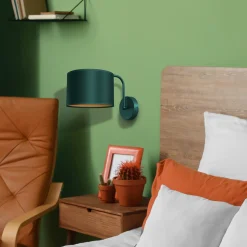 Sklep Kaja Zielono-złota lampa wisząca z abażurem MLP7872 z serii VERDE | Kaja Oświetlenie