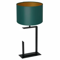 Sklep Kaja Zielono-złota lampka stołowa, do gabinetu LX 3419 z serii TABLE LAMPS