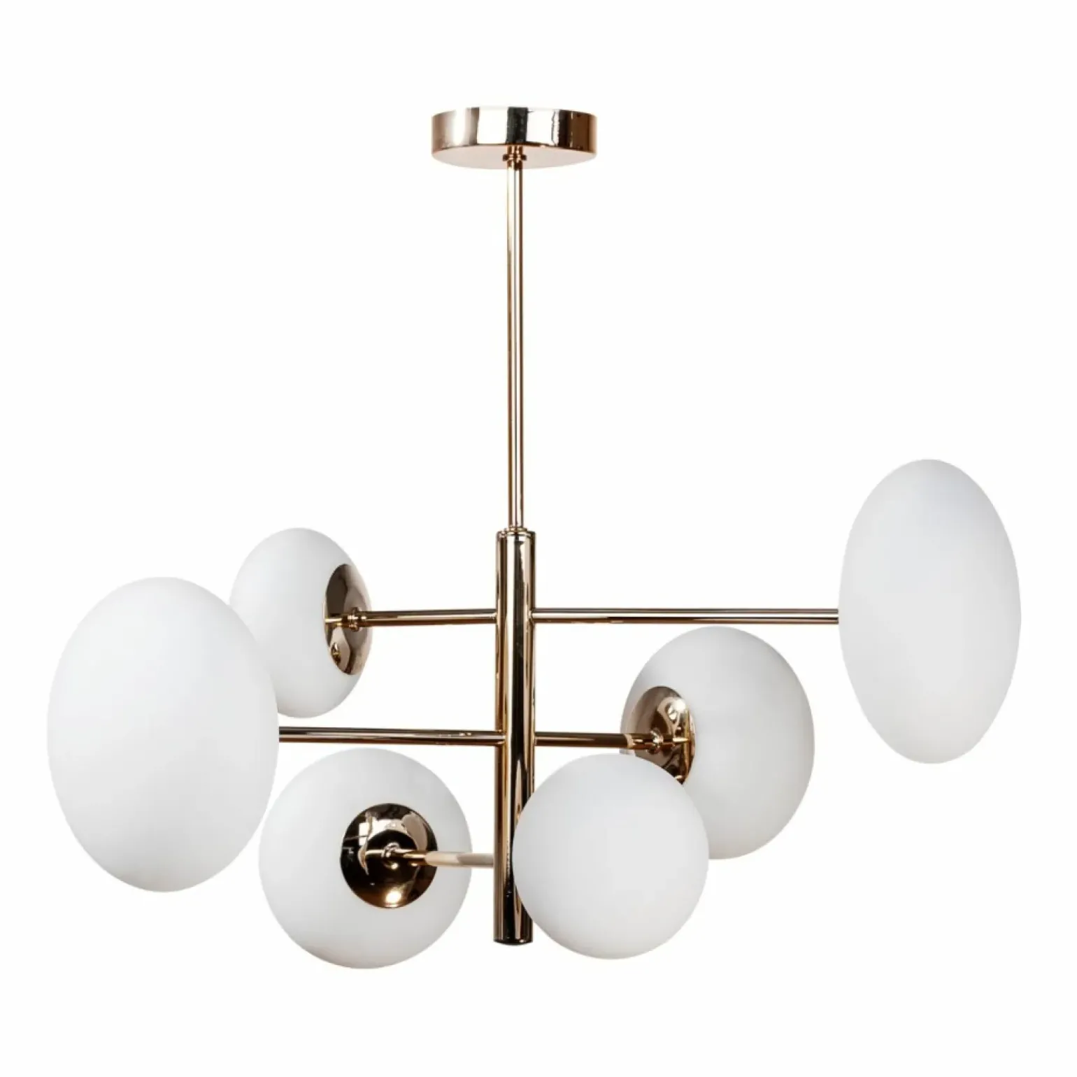 Hot Złota, błyszcząca lampa sufitowa do salonu ZM 1197 OMI | Kaja Żyrandole Nowoczesne