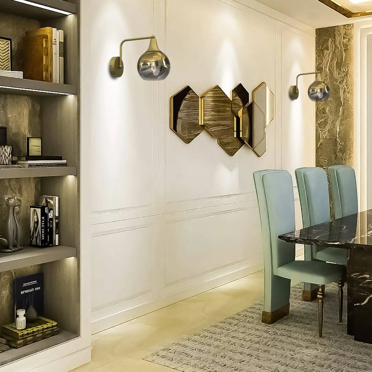 Sklep Kaja Złota, dekoracyjna lampa ścienna, kinkiet MLP8399 z serii MONTE | Kaja Oświetlen