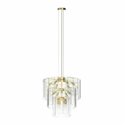 Sale Złota, dekoracyjna lampa w stylu glamour MD3523-14L-EGN NIRA | Kaja Żyrandole Nowoczesne