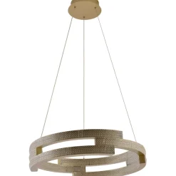 New Złota, dekoracyjna lampa wisząca do salonu LP-1810/1P GD TARJA | Kaja Żyrandole Nowoczesne