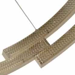 New Złota, dekoracyjna lampa wisząca do salonu LP-1810/1P GD TARJA | Kaja Żyrandole Nowoczesne