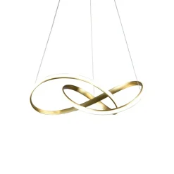 Best Złota, dekoracyjna lampa wisząca LED do salonu ML6772 CAPPIO | Kaja Żyrandole Nowoczesne