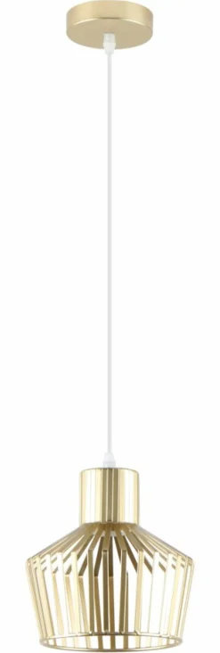 Store Złota, druciana lampa wisząca do sypialni ZM A8079-GLD z serii DOLIA Żyrandole Nowoczesne