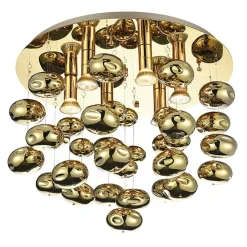 Best Sale Złota elegancka lampa sufitowa do sypialni AZ3072 LUVIA | Kaja Żyrandole Nowoczesne