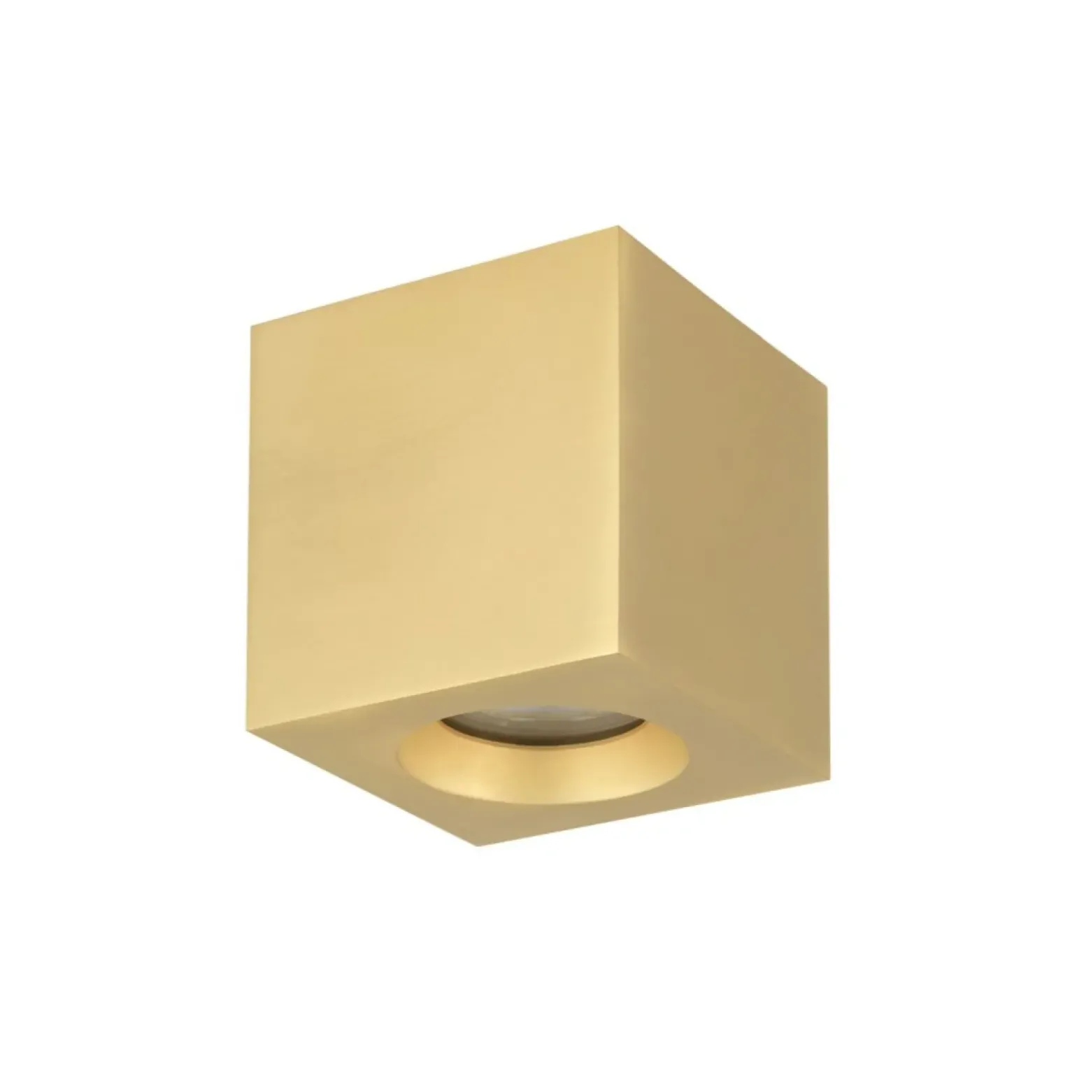 Sklep Kaja Złota kostka natynkowa spot do salonu 8,5x8,5cm 10720 PARANA | Kaja
