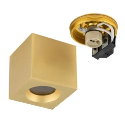 Sklep Kaja Złota kostka natynkowa spot do salonu 8,5x8,5cm 10720 PARANA | Kaja