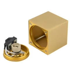 Sklep Kaja Złota kostka natynkowa spot do salonu 8,5x8,5cm 10720 PARANA | Kaja