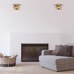 Sklep Kaja Złota, kryształowa lampa ścienna, mały gwint ML6931 z serii CHELSEA | Kaja Oświe