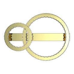 Sklep Kaja Złota, kryształowa lampa sufitowa LED MX3713-2-3GT GIRONA | Kaja