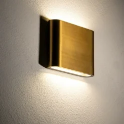 Sklep Kaja Złota lampa ścienna na elewację 3000K 11365 SEMILED | Kaja