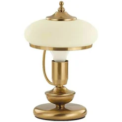 Sklep Kaja Złota lampa nocna w stylu retro, owalny klosz AL 10908 | Kaja