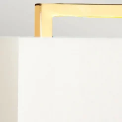 Sklep Kaja Złota lampa stołowa z abażurem CROSS-TL-IVORY z serii CROSS