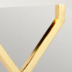 Sklep Kaja Złota lampa stołowa z abażurem CROSS-TL-IVORY z serii CROSS