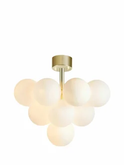 Store Złota lampa sufitowa klosze w kształcie kul 107912 | Kaja Oświetlenie Żyrandole Nowoczesne