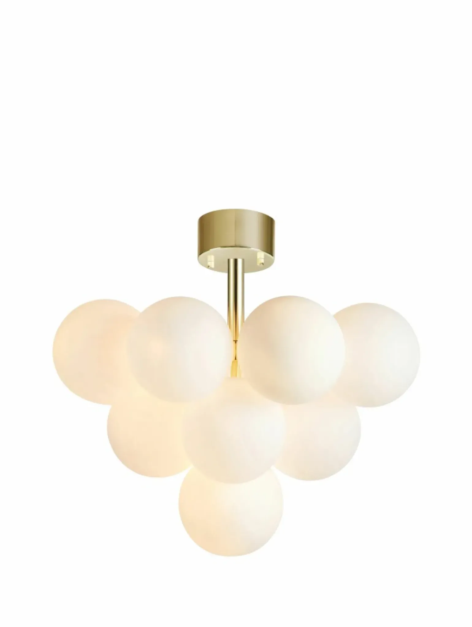 Store Złota lampa sufitowa klosze w kształcie kul 107912 | Kaja Oświetlenie Żyrandole Nowoczesne