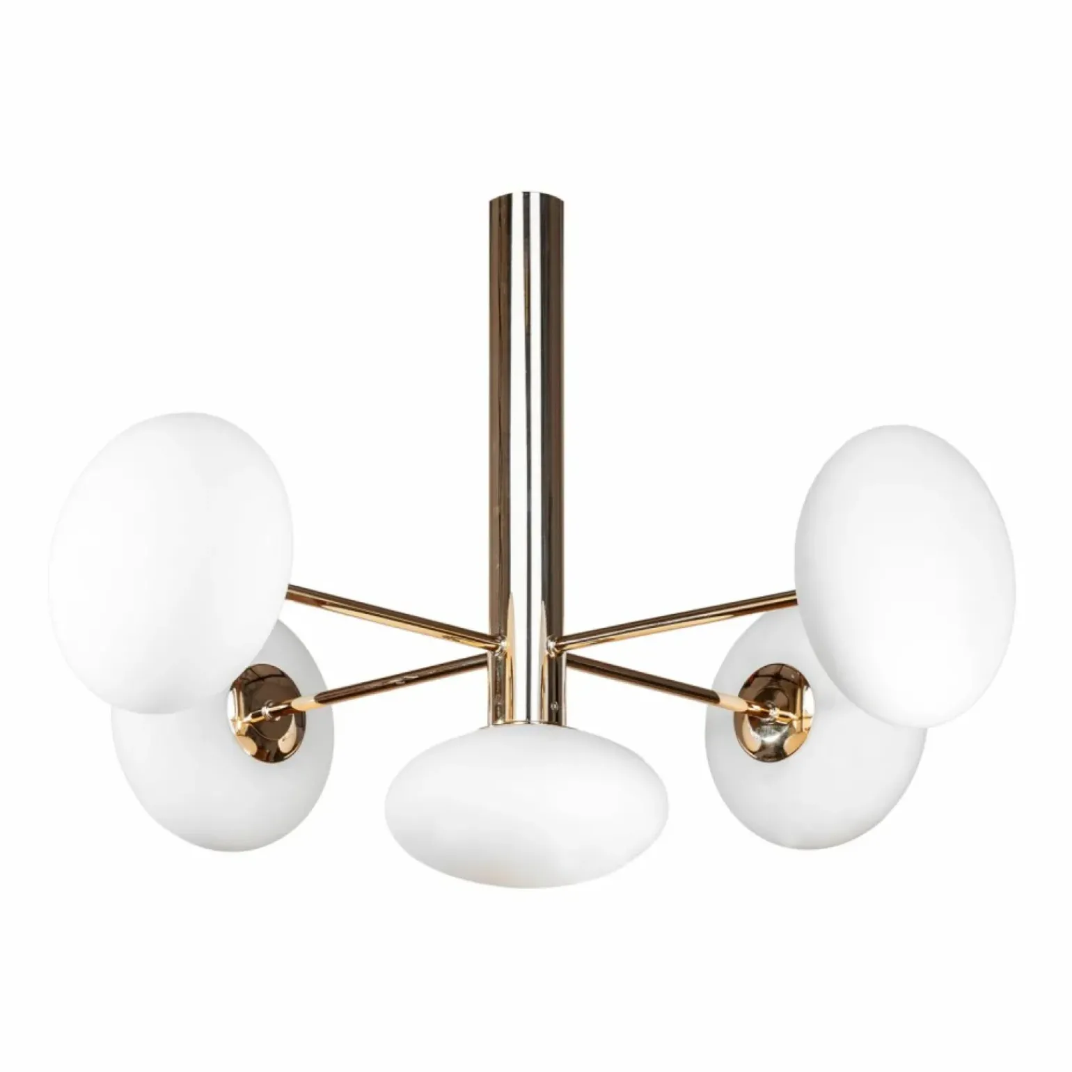 Hot Złota lampa sufitowa z białymi kloszami ZM 1199 OMI | Kaja Oświetlenie Żyrandole Nowoczesne