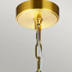 Fashion Złota lampa wisząca, łańcuszek FE-NICO-P-M-BB z serii NICO Żyrandole Nowoczesne