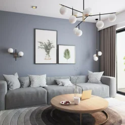 Store Złota lampa wisząca do salonu MOD048PL-09G NOSTALGIA | Kaja Żyrandole Nowoczesne