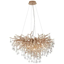 Store Złota lampa wisząca, gałązki 2192-11 z serii ICICLE | Kaja Oświetlenie Żyrandole Nowoczesne