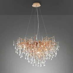 Store Złota lampa wisząca, gałązki 2192-11 z serii ICICLE | Kaja Oświetlenie Żyrandole Nowoczesne