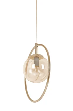 Sklep Kaja Złota lampa wisząca, geometryczna, z obręczą K-5395 z serii SVEN